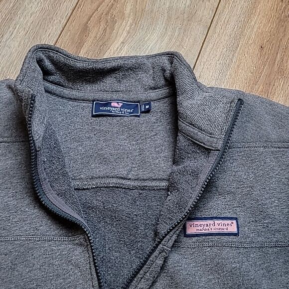 Vineyard Vines Classic Collegiate Shep Quarter Zip Shirt Men’s Size Medium B0013 - Picture 6 of 8